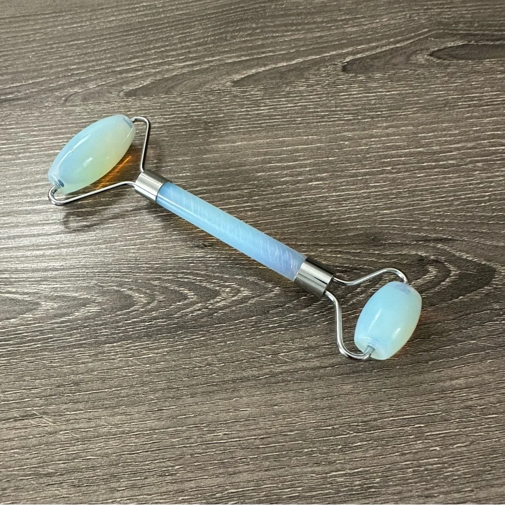 Anthropologie Well Done Opal Crystal Facial Roller